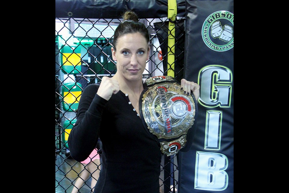 Reuben Dongalen Jr. Photo Julia Budd is the Bellator MMA women’s featherweight champion after defeating Marloes Coenen in the ring earlier this month. She told The Tri-City News that she hopes to inspire young fighters and athletes in the community.
