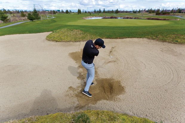 There’s sand under the fairways and in the bunkers at Tsawwassen Springs.