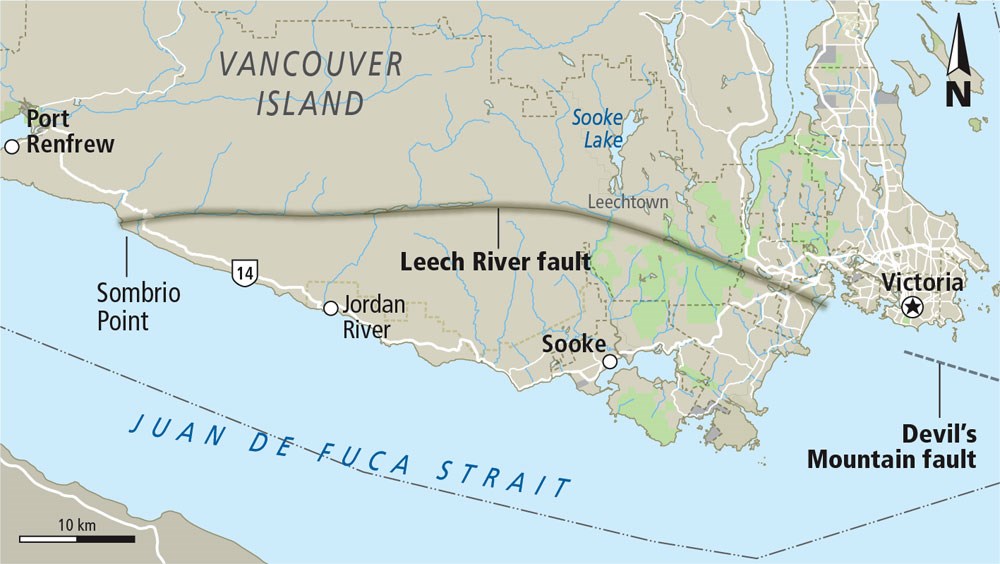 Fault line near Victoria shows signs of rumbling - Victoria Times Colonist