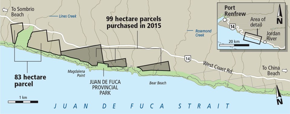 Juan de Fuca Marine Trail land purchases