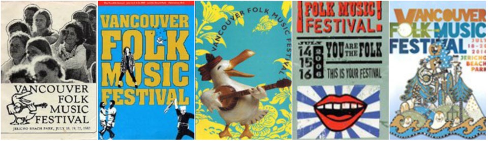 folk music festival program cover archive