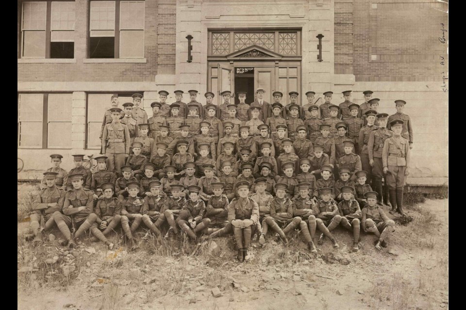 Victoria High School Cadet Battalion No. 112, 1914.