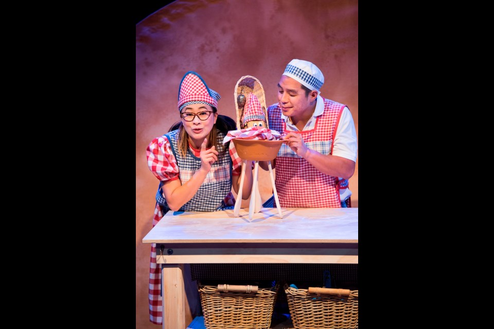 Leslie Dos Remedios and Aaron Lau in Baking Time, onstage April 30 to May 2 at Presentation House.