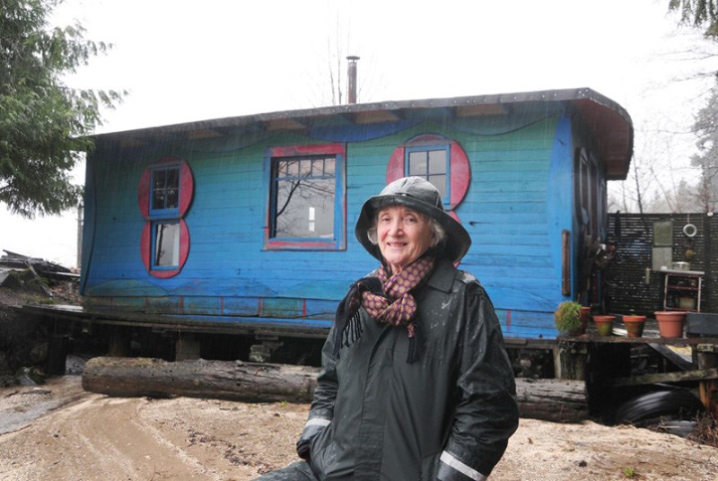 Carole Itter, shown at the "Blue Cabin," on Burrard Inlet in 2015, has been awarded the Audain Prize for Lifetime Achievement in the Visual Arts.