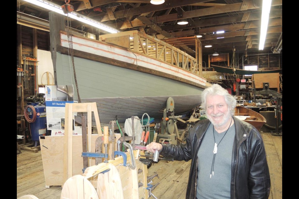 Britannia Heritage Shipyard Society chair Loren Slye said the public need to see more wooden boats, such as the early 1900s tugboat the MV Burnaby, being restored in Steveston. Slye hopes a bigger wooden boat element at the Maritime Festival in August will be a start.