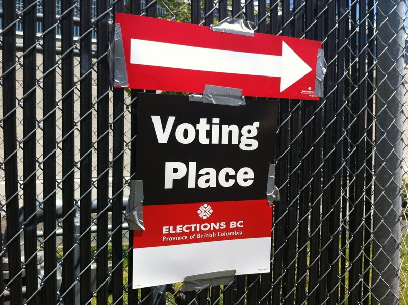 Photo - B.C. election sign vote