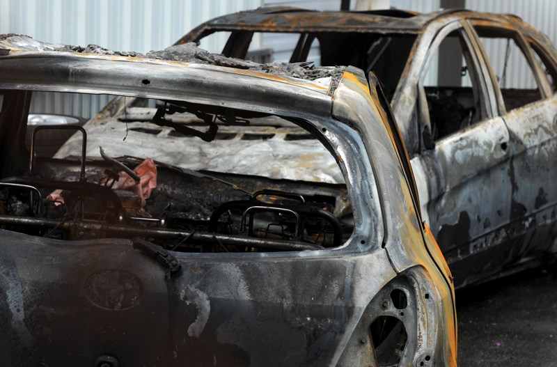 car fire