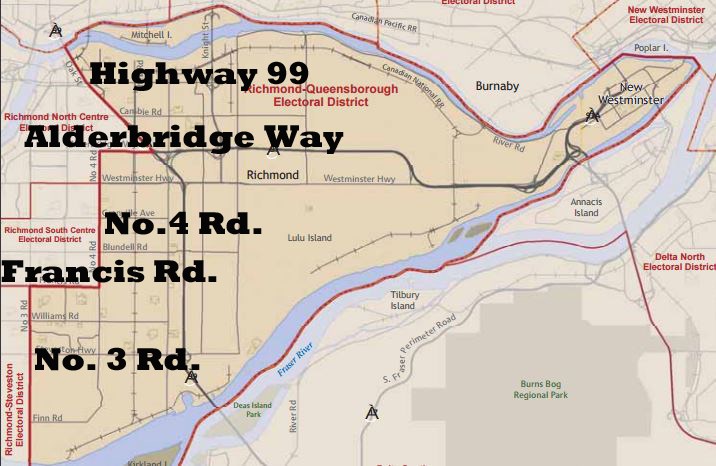 Richmond Queensborough riding boundaries