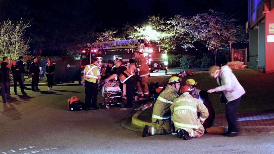 Apartment fire