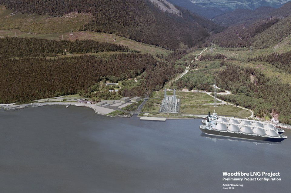 Woodfibre LNG site