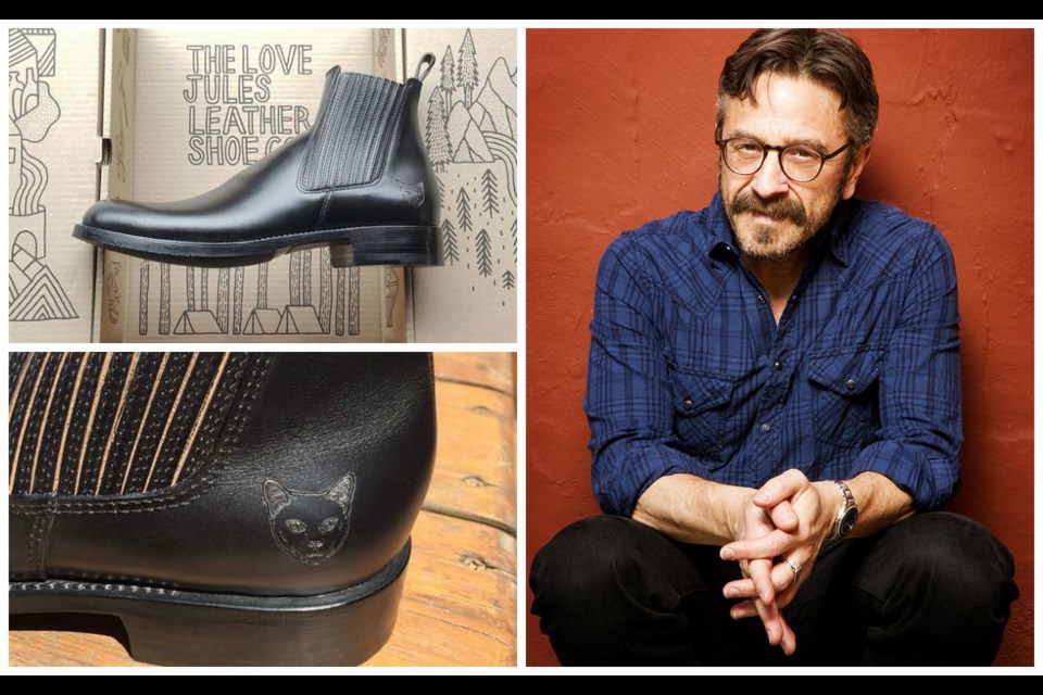 Comedian and podcaster Marc Maron recently picked up some custom-made boots courtesy of East Vancouver’s Love Jules Leather Shoe Company.
