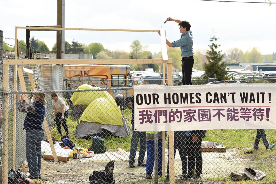 tent city protest homelessness