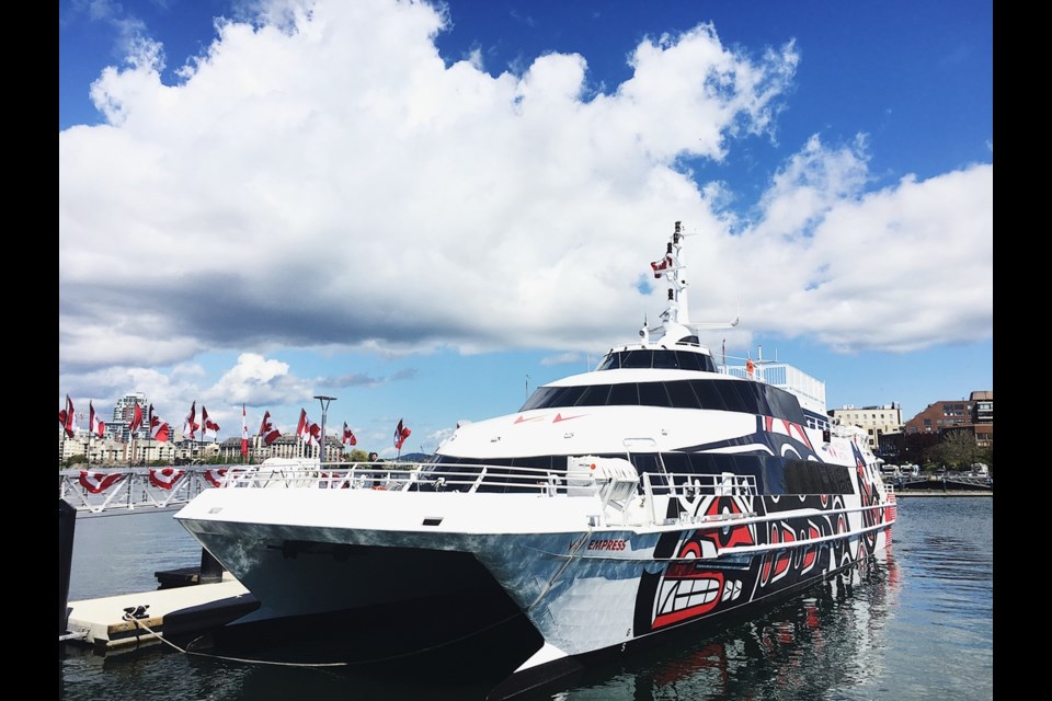 The V2V Empress made its first trip from the Vancouver Convention Centre to Victoria’s Steamship Terminal on May 6. Photo Arvin Joaquin