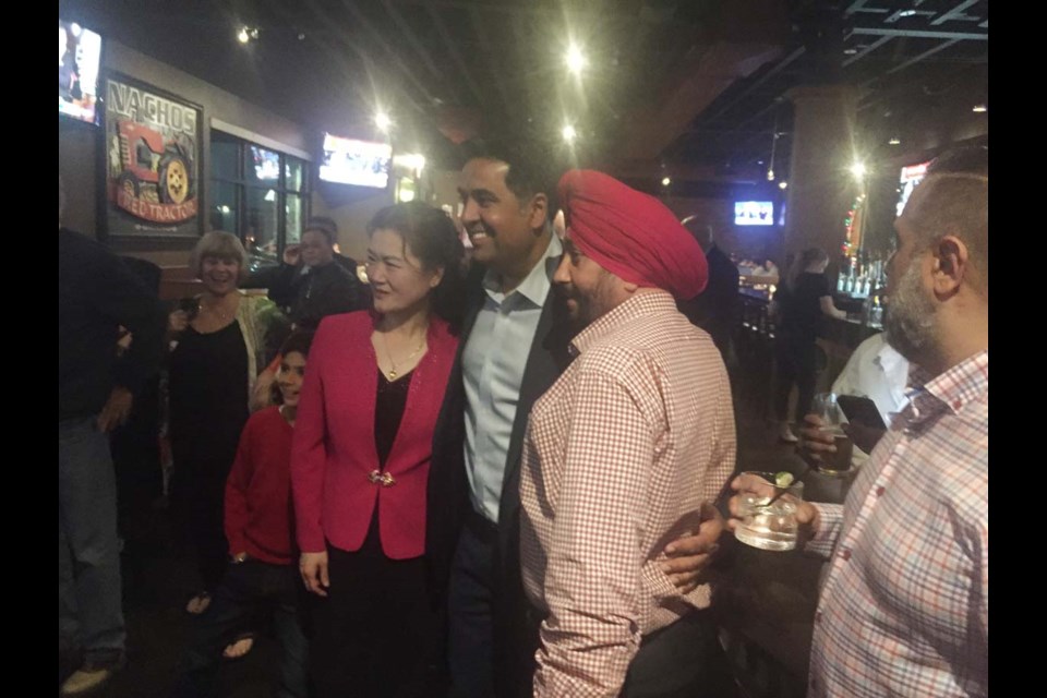 BC Liberals' Jas Johal happy with supporters in his Richmond-Queensborough riding