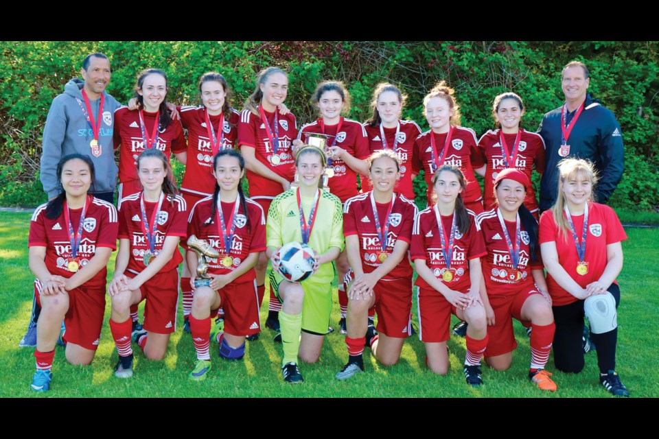 Richmond F.C. were crowned U16A Coastal Cup champions after a 3-2 win in penalty kicks over the Upper Vancouver Island Tide.