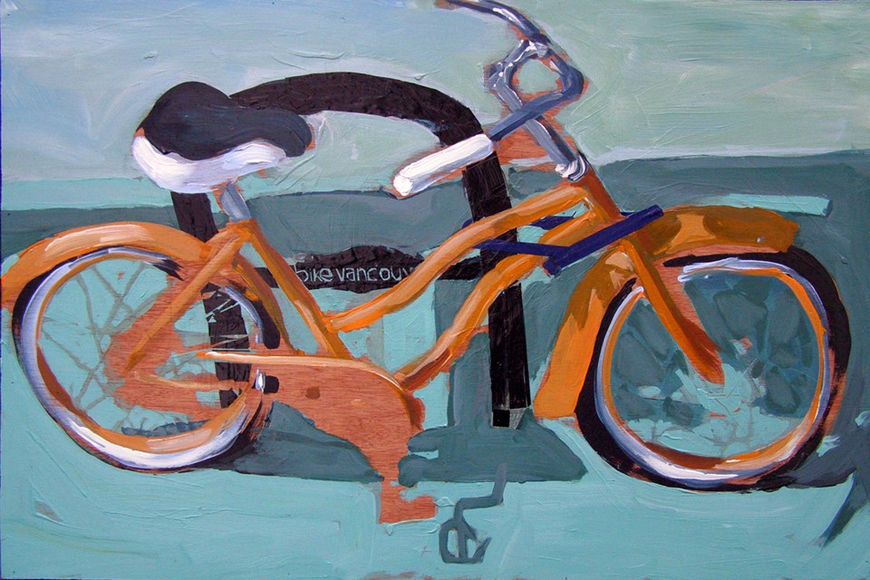 Orange Bike III by Leef Evans