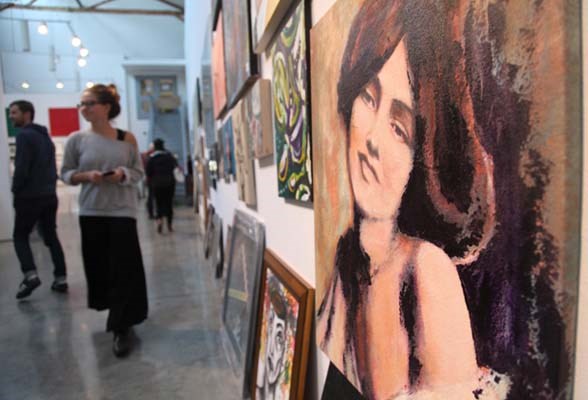 Emily Carr's annual student art sale, Nov. 25. The sale featured paintings, photographs, clothes, sculptures and more.