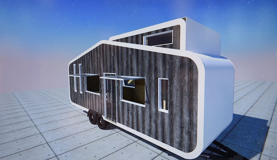 Callahan Tufts and a crew of volunteers are building a tiny house May 20 as part of the B.C. Tiny Ho