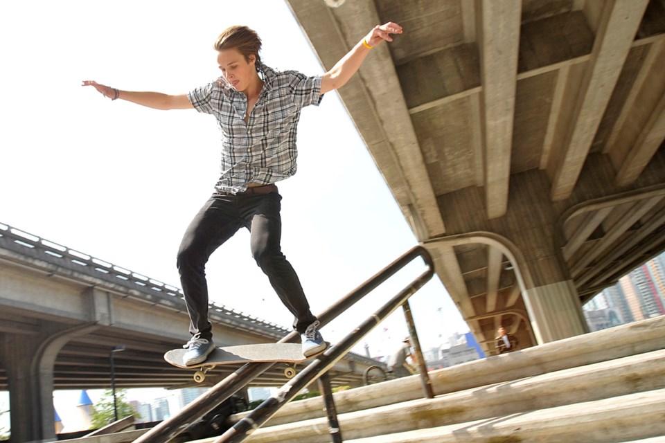 skateboarding viaduct