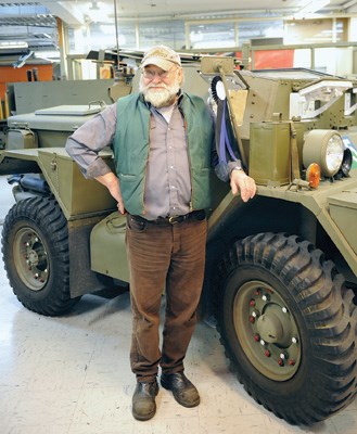 Canadian Military Education Centre co-founder Brooke Quam collects and restores military vehicles.