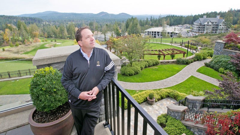 Dan Matthews, managing partner and founder of Ecoasis Developments LLP, is pondering the sale of Bear Mountain resort near Victoria. | Darren Stone/Victoria Times Colonist