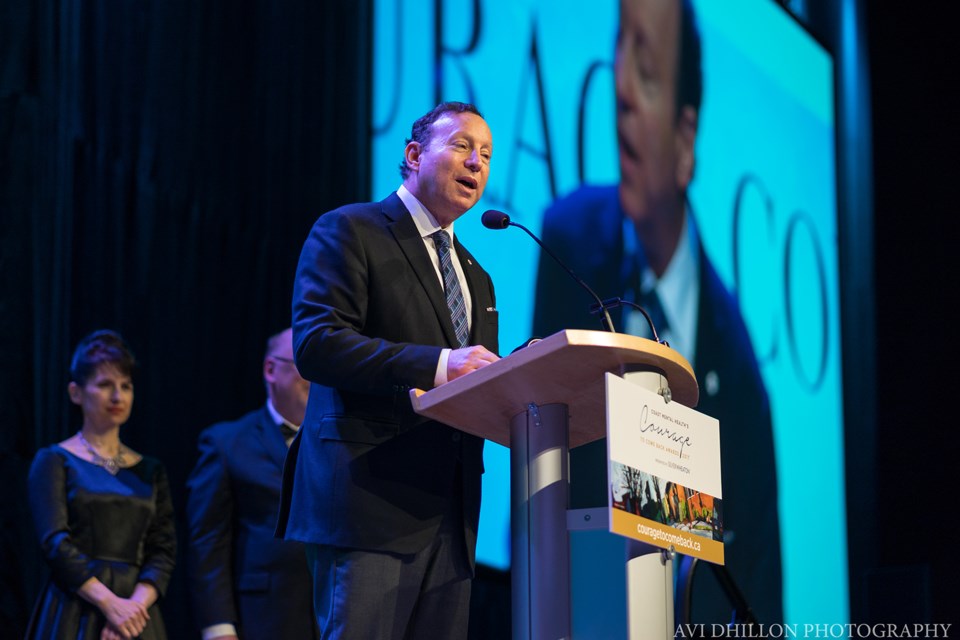 As chair of the Courage To Come Back awards, Lorne Segal has raised millions of dollars for Coast Mental Health. His main goal is always to keep the focus on the extraordinary resilience of each year’s six recipients. Photo Avi Dhillon