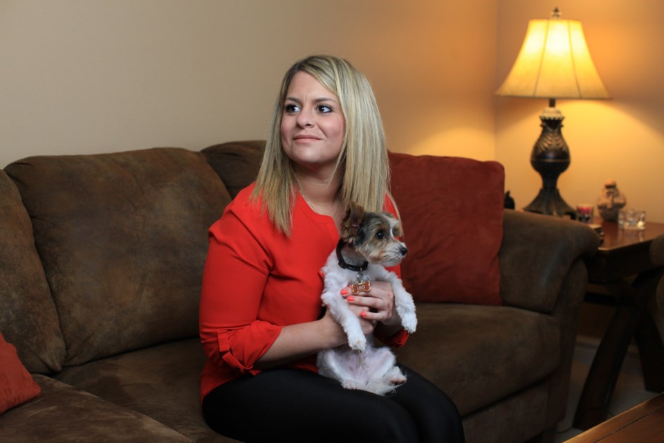Leo, a Biewer Yorkshire Terrier, warned Brittany Cosgrove about a fire in her building.