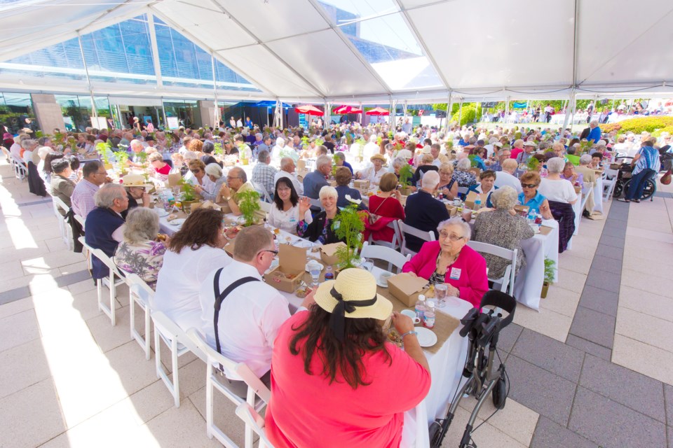 A Pioneer Lunch was hosted by the City of Richmond on May 27. Over 700 50-plus year residents attended.