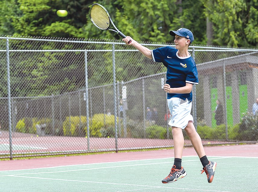 Collingwood’s Conor Robertson fires a shot during the AA provincial championships. The Cavaliers won their 10th straight title last weekend, their first since coach Al Rose retired. photo Ryan Tobin/Collingwood