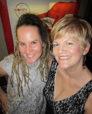 Vancouver Women in Film Festival director Roslyn Muir (r) screened 56 films during the four-day showcase of women behind the lens. They included three by Vancouver filmmaker Amy Belling.