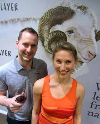 Store manager Rejean Roussy and Elora Braden modeled Icebreaker's spring line of high performance New Zealand merino wool base layers and outdoor clothing.