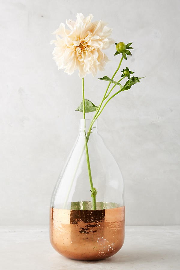 Anthropologie Copper Foil Vase