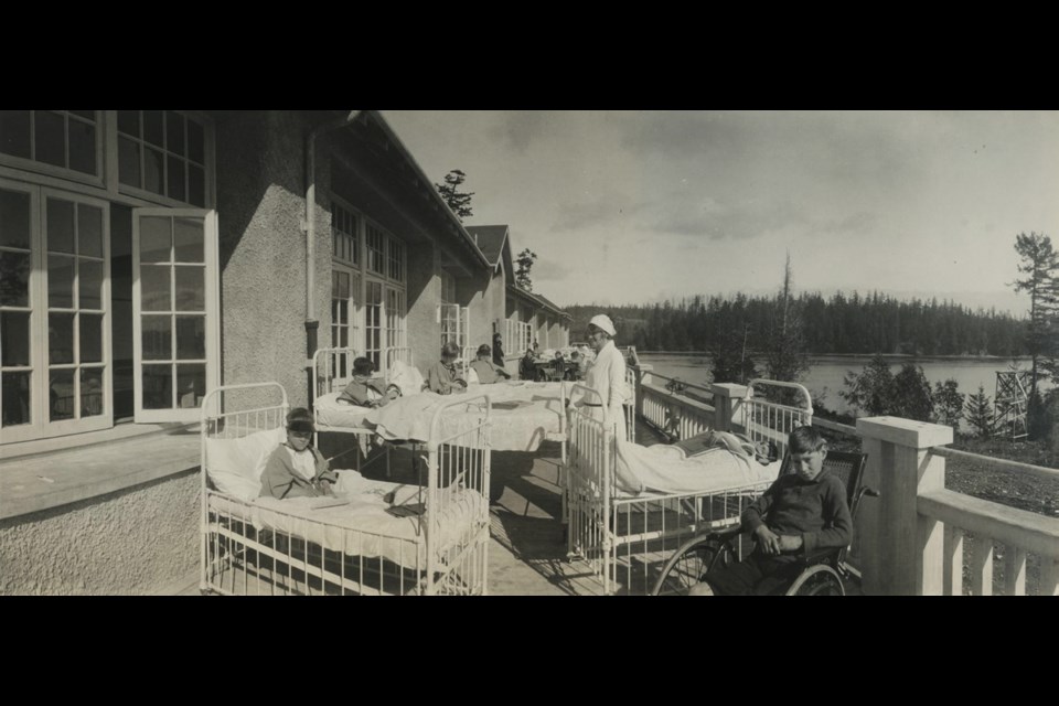 The Queen Alexandra solarium in Mill Bay: It was the first health facility dedicated to children in the province.