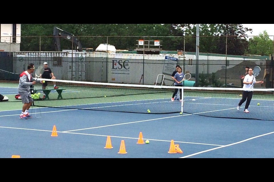 Student athletes got a chance to take to the courts at Richmond Tennis Club's recent "High School Day."