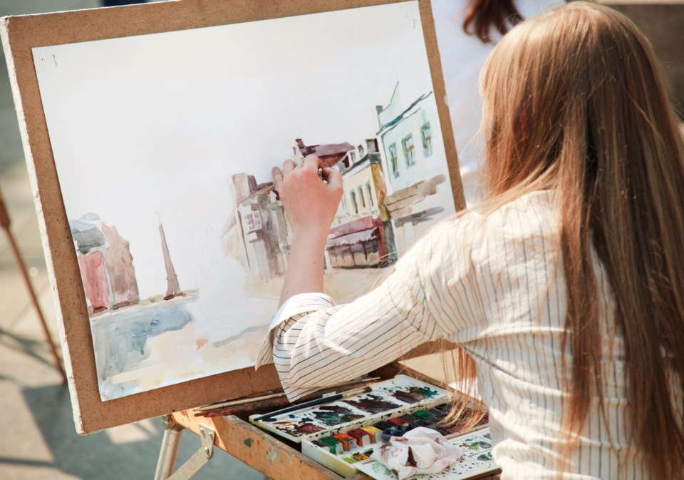 adult painting, iStock