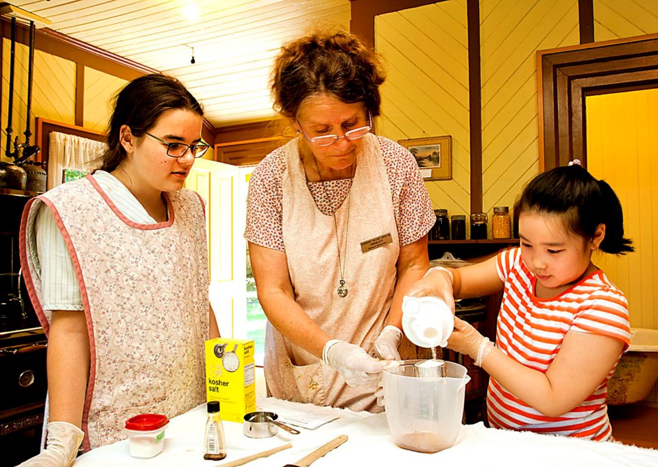 ice cream making, Burnaby Village