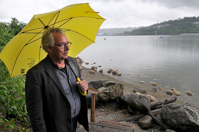 MARIO BARTEL/THE TRI-CITY NEWS Architect Peter Busby, who's now in charge of planning the new Ioco Lands development, takes in the view across Burrard Inlet from the property's waterfront.
