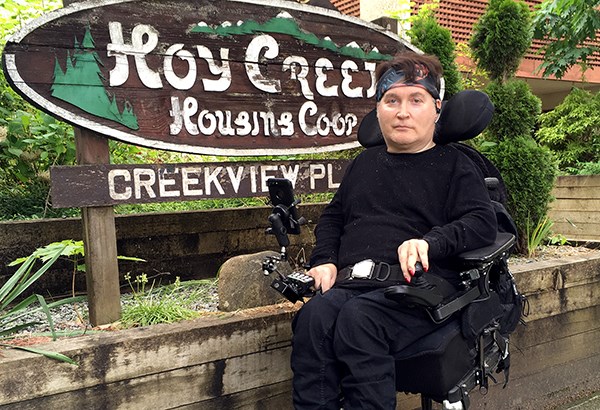 Bobbi Style, a resident of the Hoy Creek Housing Co-op in Coquitlam, says he received a notice that rental subsidies in the complex are ending as of July 1. For Style, who uses a wheelchair, that could mean a rent increase from $350 per month to $1,100.