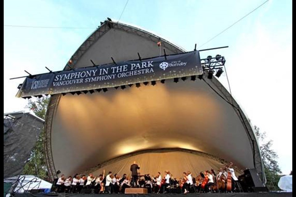 The Vancouver Symphony Orchestra, seen here in a file shot, is returning to Deer Lake Park for its popular Symphony in the Park concert on July 9.