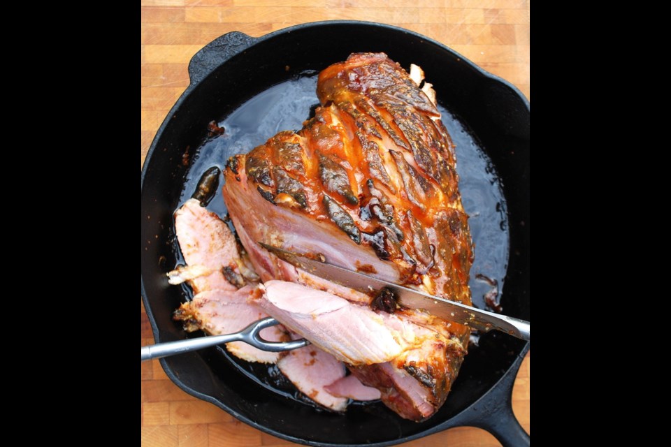 Cooking ham gas clearance grill
