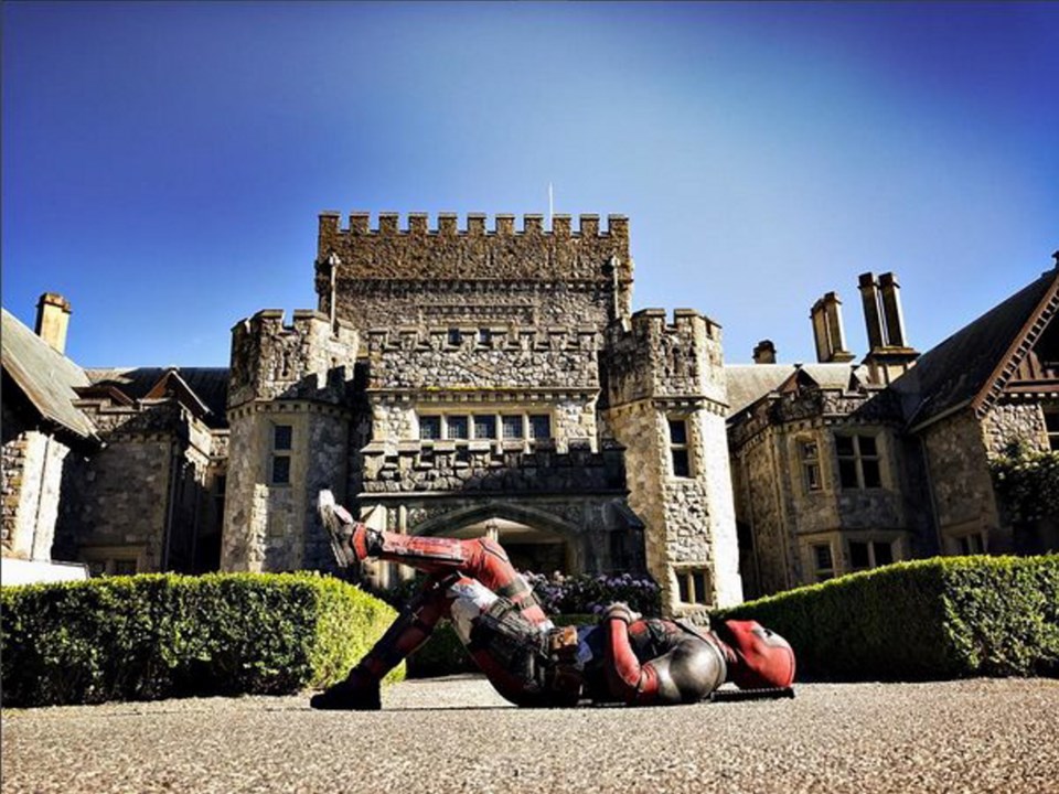 Deadpool comes to Hatley Castle, then tweets about it Victoria Times