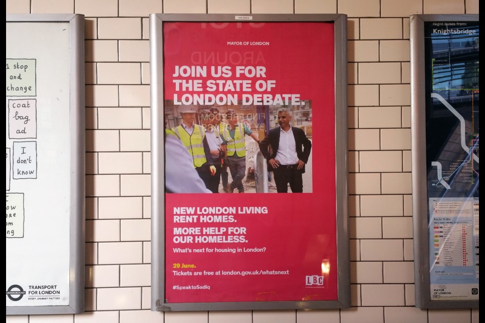 A poster for London's Housing conversation. Photo Michael Geller