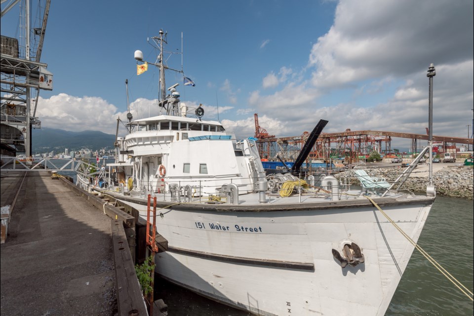 This $299,000 residence listed at 151 Water St. is a 155-foot former naval vessel that has been converted into a live aboard.