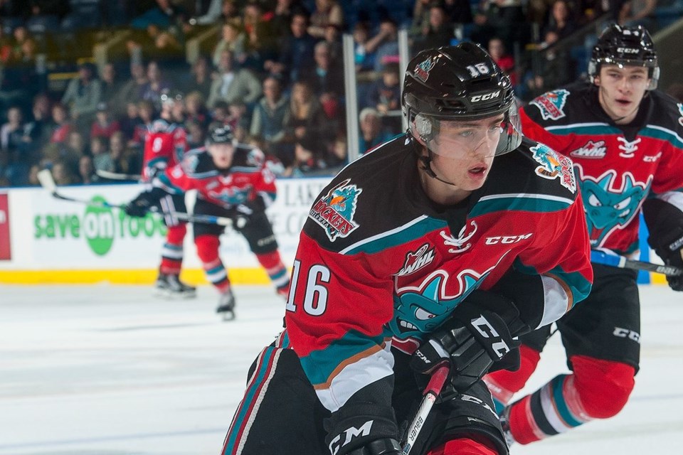 Kole Lind for the Kelowna Rockets