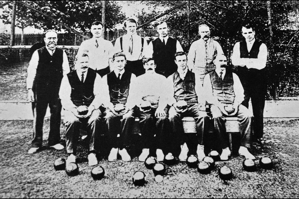 The South Burnaby Lawn Bowling Club has its origins in the early 1900s, when a few men got together. They wore suspenders, long pants, safari-type jackets, a bowtie, a white shirt and a flat cap.