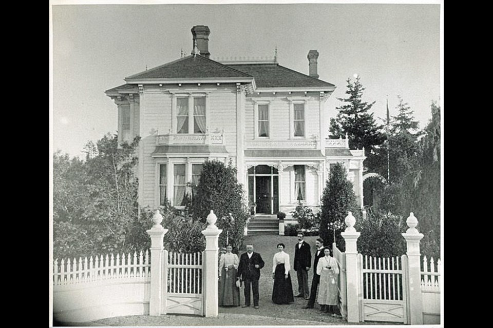 Muirhead family home at the corner of Robert Street and Esquimalt Road.