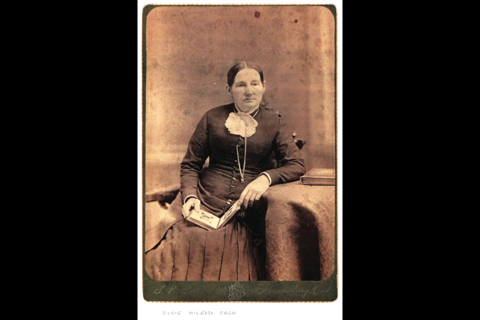 Great-grandmother Elsie Millross Bagg, granddaughter of Loyalists Andrew Millross and Sargeant Samuel Moss, c.1870