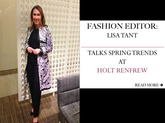 Fashion editor Lisa Tant at Holt Renfrew Vancouver.
