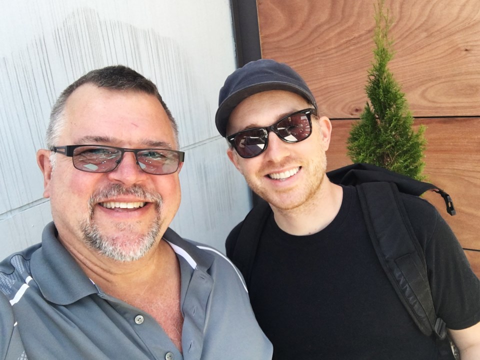 Henry Ostermann and Michael Severloh after meeting for the first time since the accident.