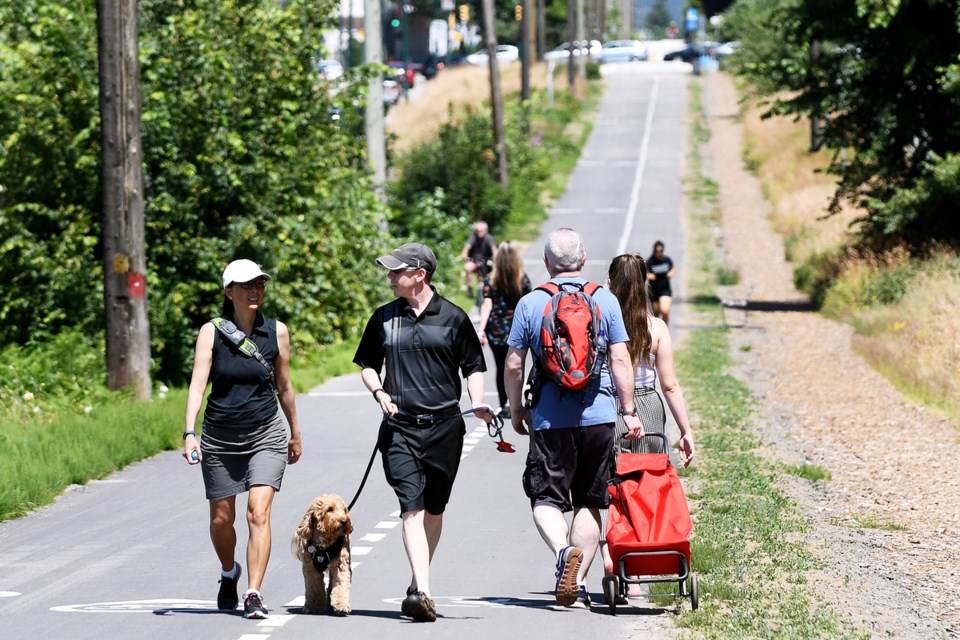 The temporary pathway was put in place to allow residents to familiarize themselves with the greenwa